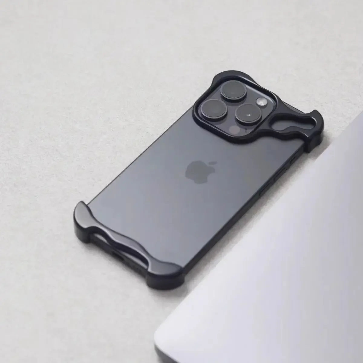 Luxury Irregular Aluminum Alloy Bumper Phone Case for Iphone 12 13 14 15Pro Max plus Lens Film Protection Metal Shockproof Cover